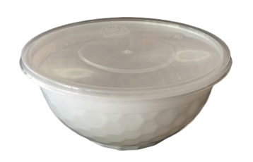 32oz White Diamond Bowls with Lids 300ct