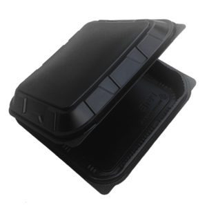 To go food container hinged lid 1 compartment